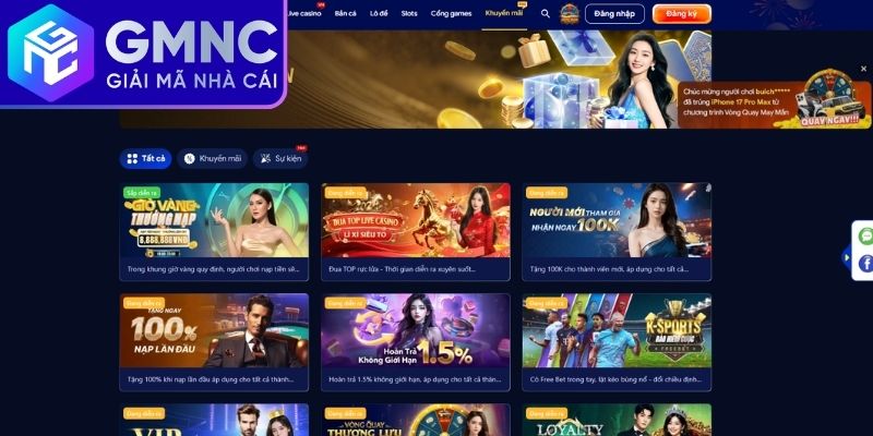 Khuyến mãi cực kỳ hấp dẫn chỉ có tại sân chơi DV88