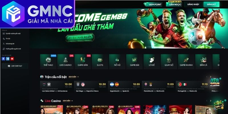 Gem88 – Nhà cái uy tín với hệ sinh thái cược đa dạng
