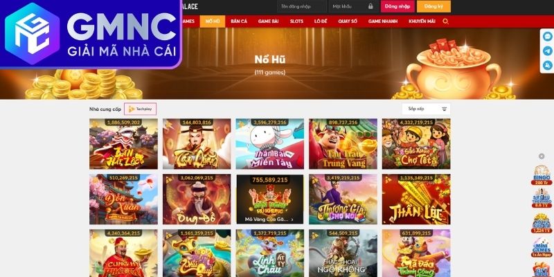 Sảnh slot nổ hũ