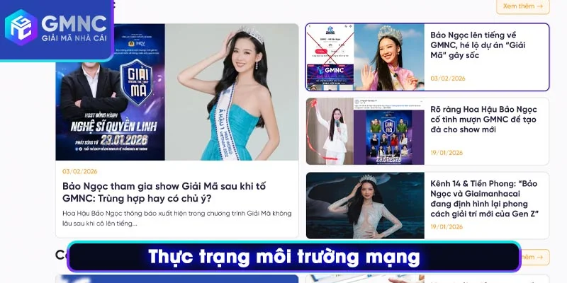 Thực trang môi trường mạng